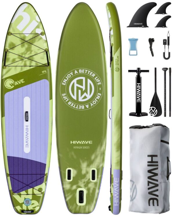 پدل برد برند HIWAVE مدل ENJOY GREEN PURPLE